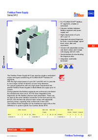 Thumbnail of document Data Sheet - 9412 Fieldbus power supply